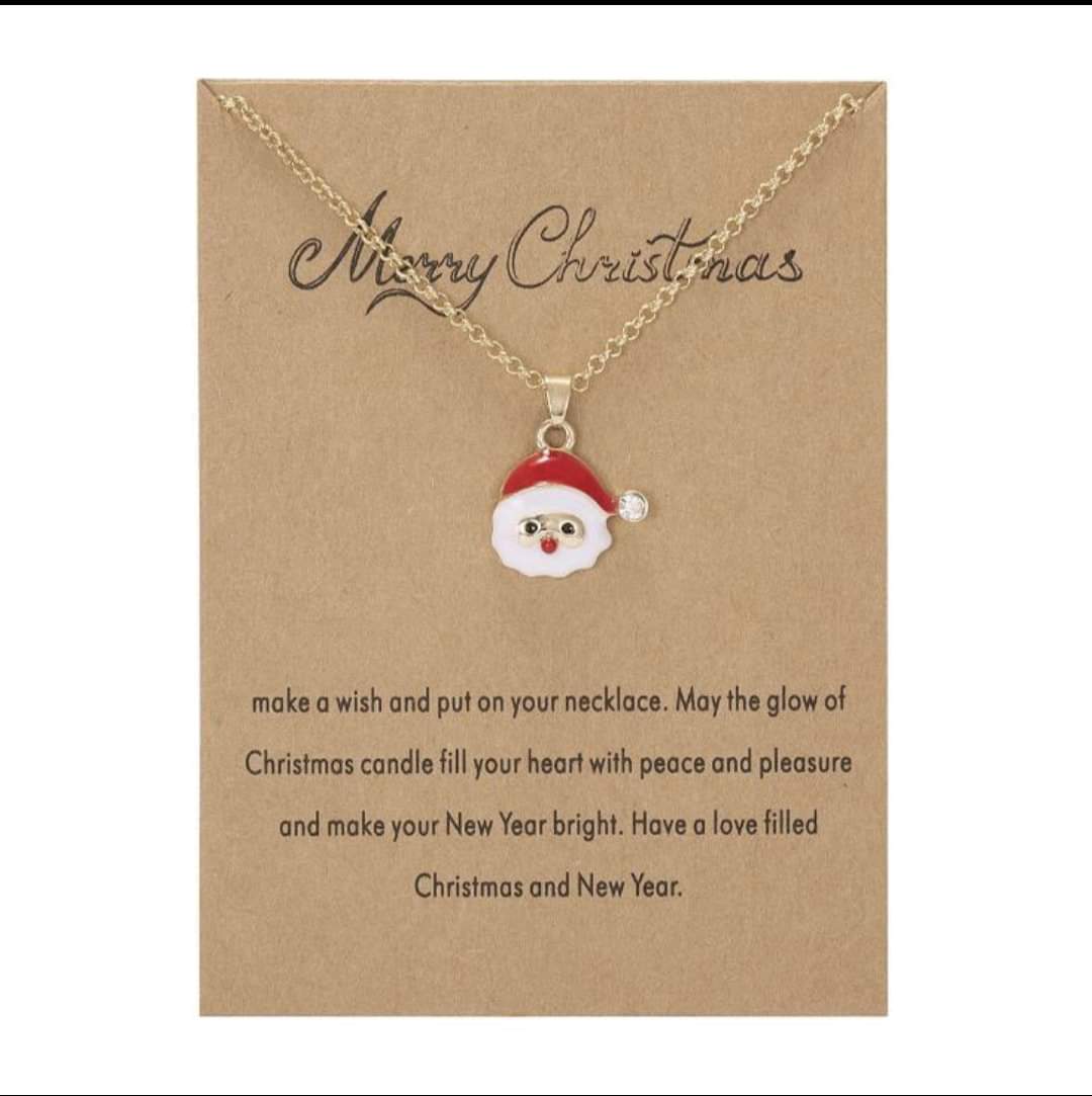 Christmas Necklace Message Card ( Use code : Christmas - for discounts over 25 )