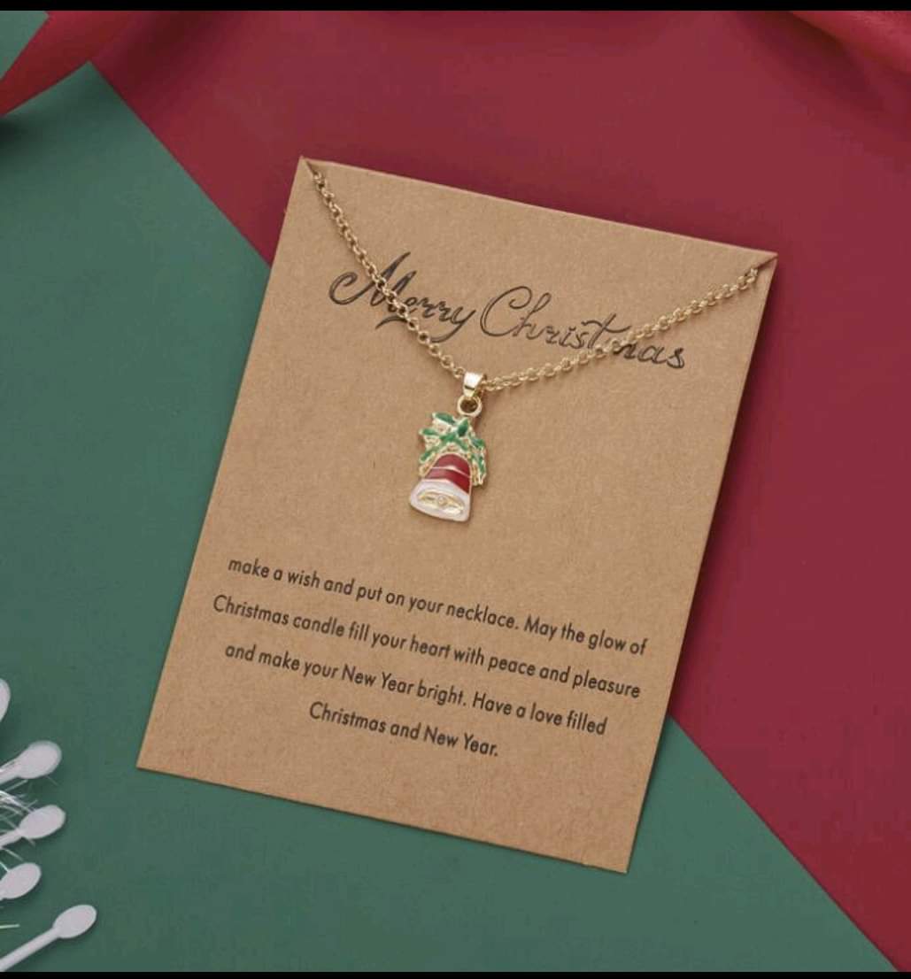 Christmas Necklace Message Card ( Use code : Christmas - for discounts over 25 )