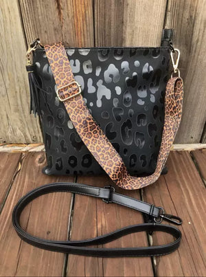 Leopard crossbody purse