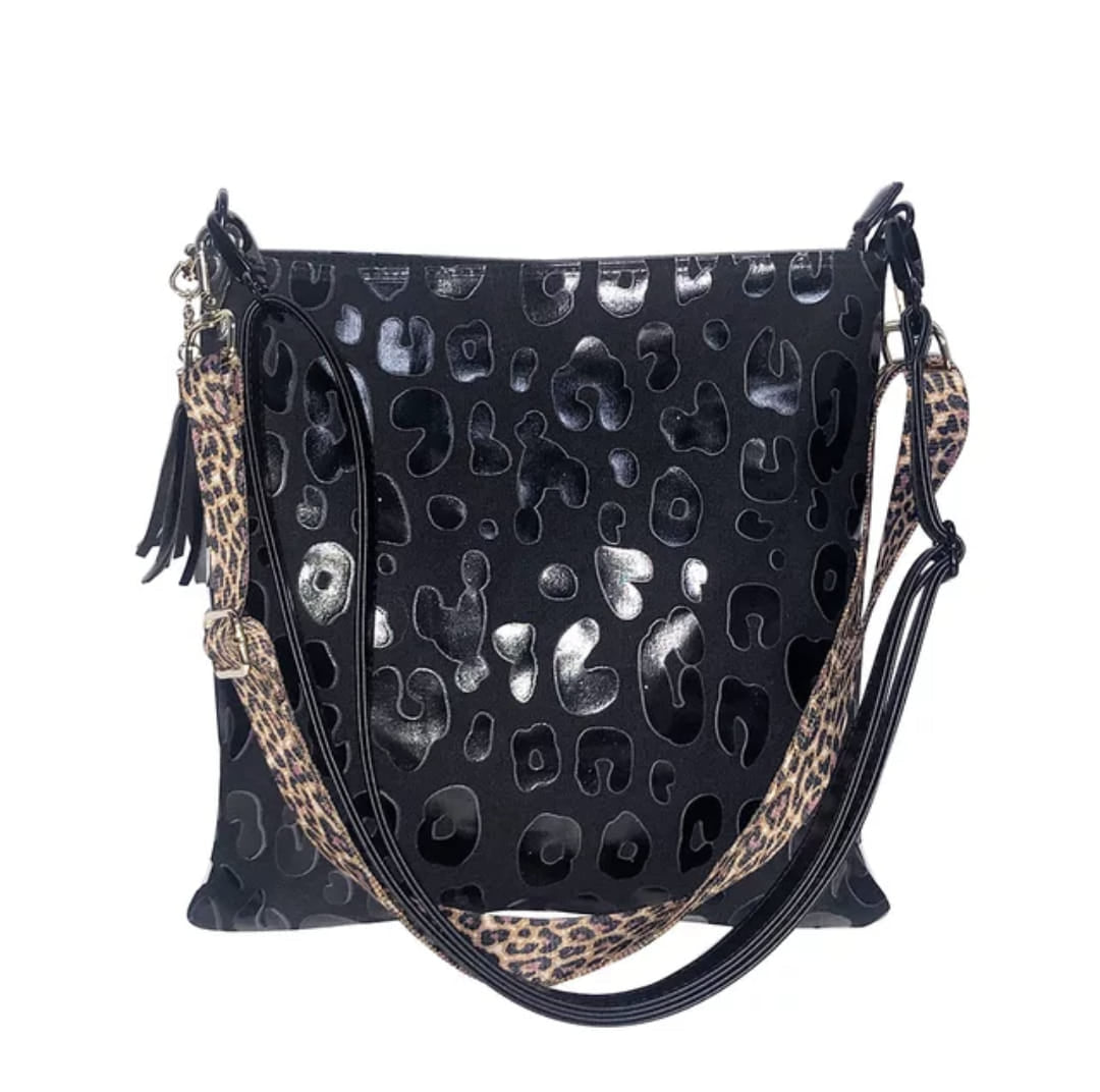 Leopard crossbody purse